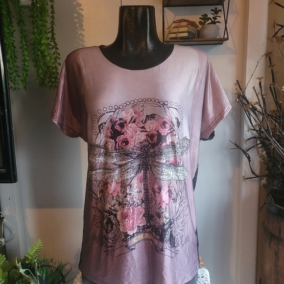 So Nice Collection Pink Short Sleeve With Black Backing XL - Picture 1 of 8